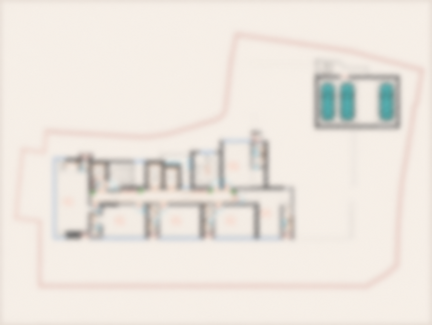 Blurred preview of the typical floor plan